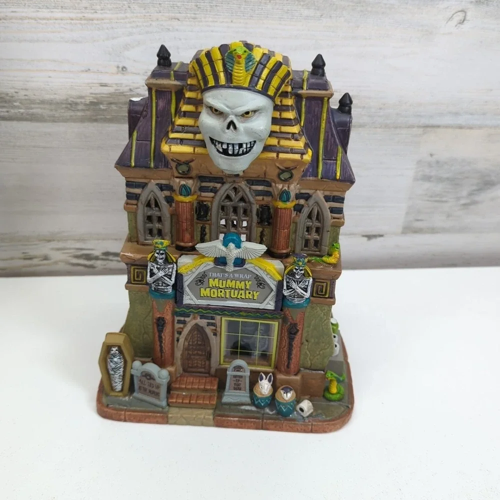 Lemax Spooky Town 2022 That's A Wrap Mummy Mortuary #25850 Egyptian Mummies